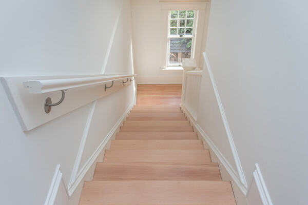 After: Fir Stairs with Nordic with Waterbase Finish